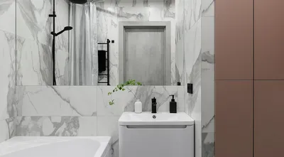 Навесной шкаф с зеркальными фасадами в ванную комнату и открытыми полками с  зеркальными вставками на задней стенке - на заказ в Москве