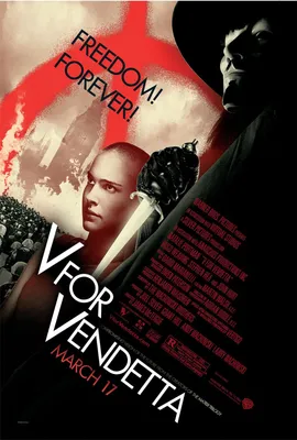 Обои на рабочий стол Натали Портман и Мистер V из кинофильма V - значит  вендетта / V for Vendetta, обои для рабочего стола, скачать обои, обои  бесплатно