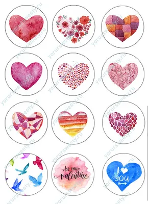 Вафельная картинка на капкейки Любовь, День Святого Валентина, 14 февраля  (ID#489389425), цена: 40 ₴, купить на Prom.ua
