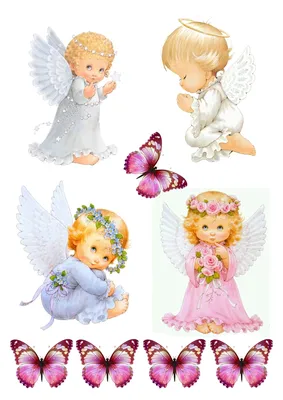 Ангелочки Вафельная картинка (ID#301340235), цена: 40 ₴, купить на Prom.ua
