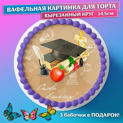 Съедобная Тонкая вафельная картинка для торта - 1 сентября, Школа, День  Знаний. - купить с доставкой по выгодным ценам в интернет-магазине OZON  (1087755979)