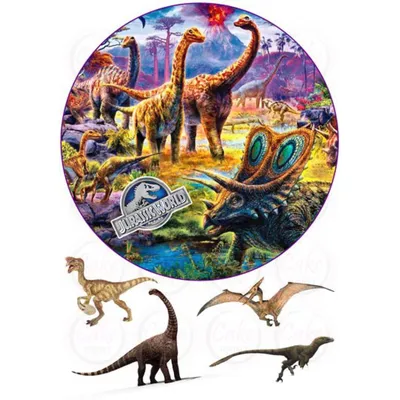 Вафельная картинка \"Динозавр\" (А4) купить в Украине