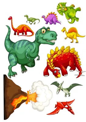 Вафельные и Сахарные съедобные картинки для капкейков \"Динозавры и  динозаврики\" №018 на торт, маффин, капкейк или пряник | \"CakePrint\"™ -  Украина