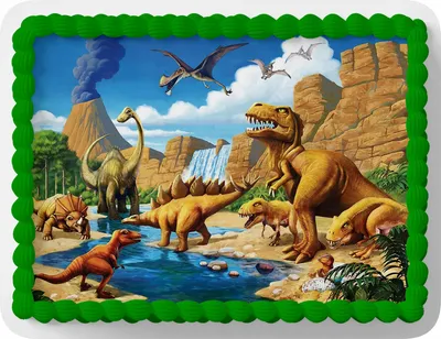 Съедобная картинка Динозавры (ID#1481660903), цена: 45 ₴, купить на Prom.ua