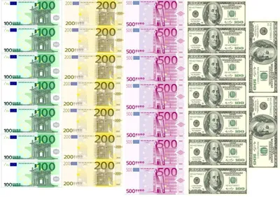 Вафельная картинка Доллары/Евро | Съедобные картинки Деньги | Деньги  вафельные картинки Формат А4 (ID#1199189713), цена: 70 ₴, купить на Prom.ua