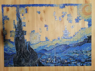 Как я «Звездную ночь» Ван Гога собирала | Пикабу