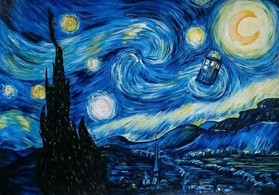 Копия картины Ван Гога \"Звездная ночь над Роной\" (копия Анджея Влодарчика)  60x90 VG210802 купить в Москве
