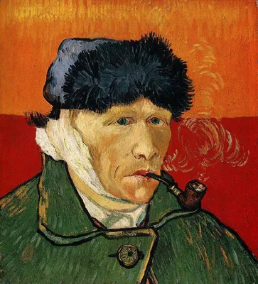 Файл:Vincent van Gogh - Self Portrait with Bandaged Ear and Pipe.jpg —  Википедия