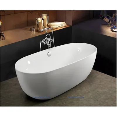 Ванна акриловая отдельностоящая 1750 мм Swedbe Vita 8819CH белый купить в  интернет-магазине