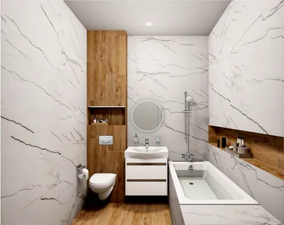 Сколько влезет: дизайн маленькой ванной комнаты
