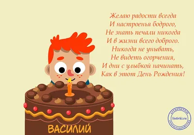 Открытки и картинки С Днём Рождения, Василий Васильевич!