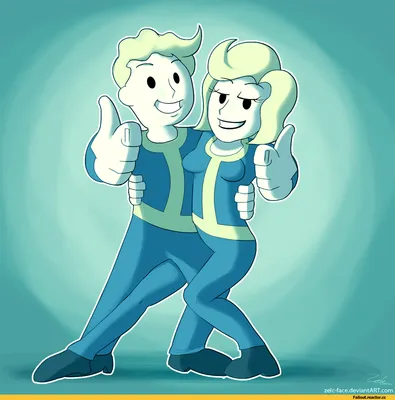 Vault Boy :: Vault Girl :: Fallout (Фоллаут,) :: фэндомы / картинки, гифки,  прикольные комиксы, интересные статьи по теме.