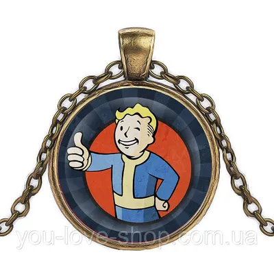 Подвеска стеклянная Fallout Волт Бой Vault Boy (ID#654075843), цена: 119 ₴,  купить на Prom.ua