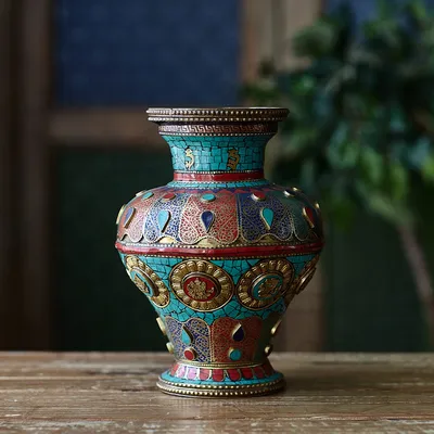 Декоративная ваза ручная работа Индия — купить с доставкой по СПБ, МСК и  России