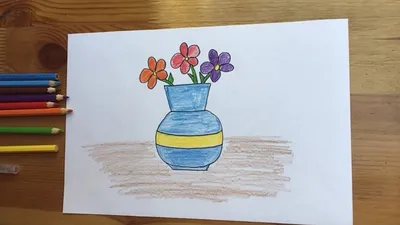 Как нарисовать вазу с цветами легко вместе с Солнечным Утром - YouTube