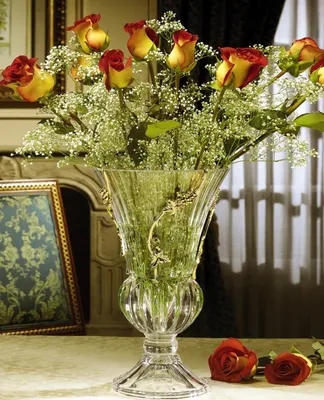 Хрустальная ваза для цветов | ROSES-салон коллекционного фарфора