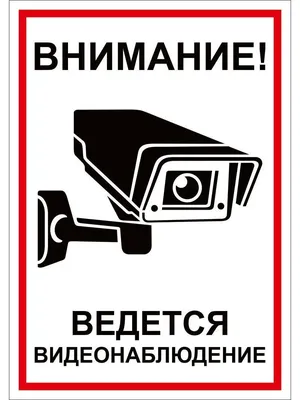 702 Знак Внимание. Ведется видеонаблюдение (1538) купить в Минске, цена