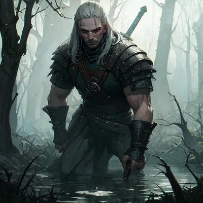Geralt of Rivia (The Witcher) - Pin-Up — Modern Mythology Comic Art