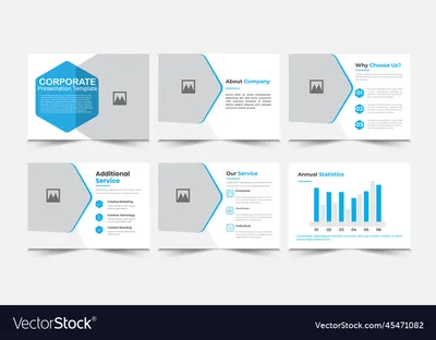 Powerpoint Template And Background With Abstract Art Design Decor Blue  Background Vector | Presentation Graphics | Presentation PowerPoint Example  | Slide Templates