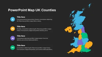 Political Outline PowerPoint Map of United Kingdom - SlideModel