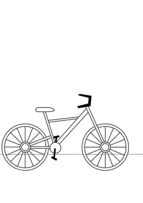 Эскиз ручной рисунок одной линии искусства раскраски страницы день  велосипеда | Премиум векторы