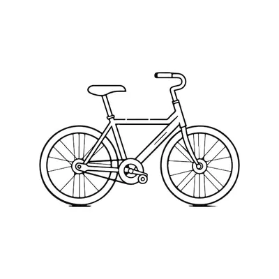 Велосипед детский рисунок. Скачать и распечатать