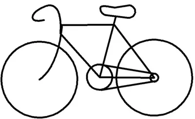 Раскраска велосипед рисунок. Велосипед рисунок раскраска. Обучающие  раскраски.