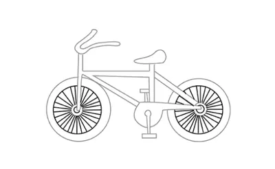 Велосипед для срисовки (36 фото) – Роздрукувати Безкоштовно