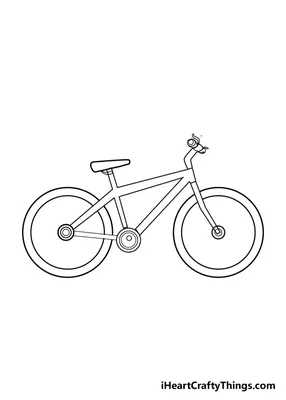 черный рисунок велосипеда иллюстрация штока. иллюстрации насчитывающей  здоровье - 225351078