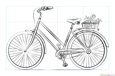Взять Велосипед Винтаж Векторный Рисунок Эскиз — стоковая векторная графика  и другие изображения на тему Без людей - Без людей, Большой город,  Векторная графика - iStock