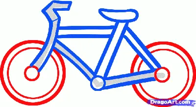 Детский велосипед со съемными тренировочными колесами, контурный векторный  рисунок на белом фоне Stock Vector | Adobe Stock