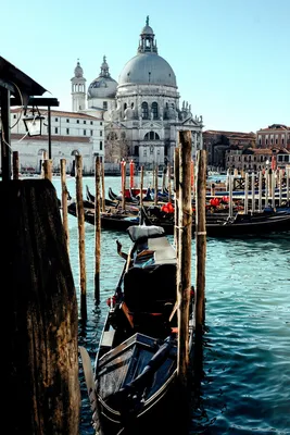 Gondola On Canal Grande С Моста Риальто На Закате Венеции — стоковые  фотографии и другие картинки Венеция - Италия - iStock