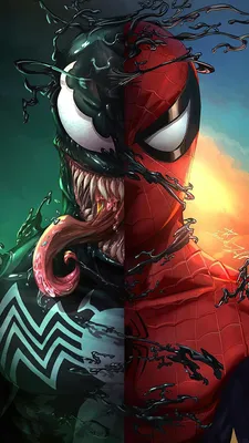 Venom X Carnage X AntiVenom ВЕНОМ 2 | Рисунки диснея, Искусство marvel,  Хэллоуин картины