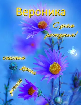 Картинка вероника, с Днем Рождения! - поздравляйте бесплатно на  otkritochka.net