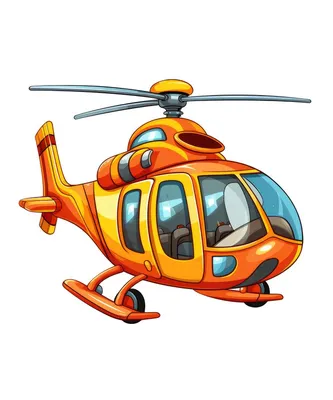 Детский вертолет - Вертолеты. Распечатать или скачать раскраску бесплатно