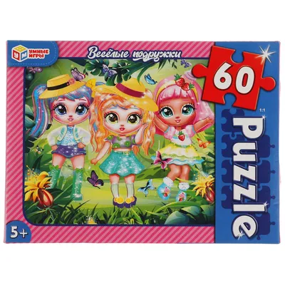 Умные игры Пазлы Веселые подружки 160 кукла принцесса фея игра радуга