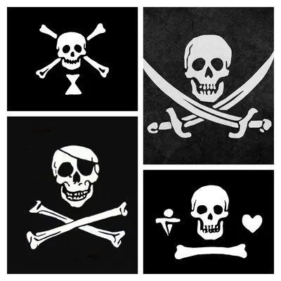 Флаг пиратский \"Весёлый Роджер\" 45х32 Сфера 160794362 купить за 127 ₽ в  интернет-магазине Wildberries