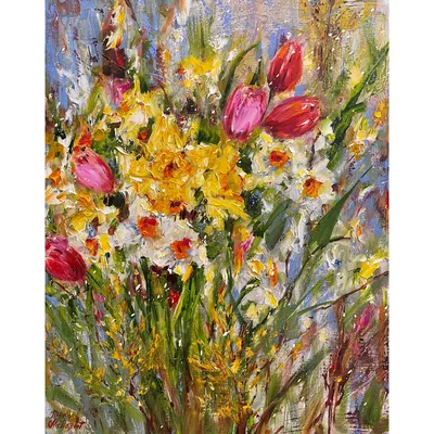 Весенние цветы» — новые мини-курсы Ксении Галицкой. Блог школы рисования