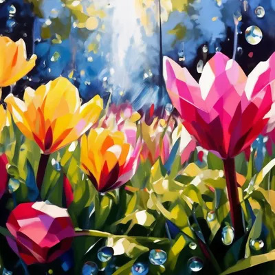 Вишневый сад» картина Барчан Марии (холст, акрил) — купить на ArtNow.ru