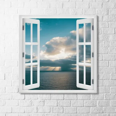 Вид из окна город море солнце …» — создано в Шедевруме