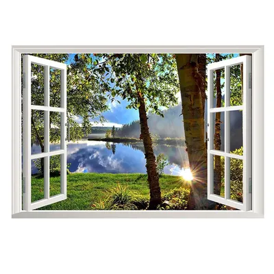 Зимний вид за окном: новогодние обои, картинки, фото 1600x1200