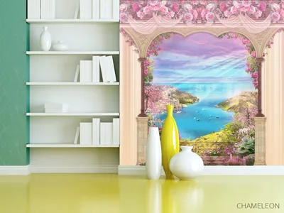 Купить 3D морской мир Дельфин вид из окна стикер на стену наклейки пейзаж  съемные обои наклейка украшения дома | Joom