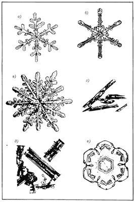 Таблица \"Самые распространенные формы снежинок\" : r/Bibliotekar