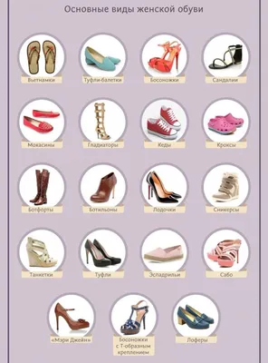 Виды женской обуви | Блог STEPTER