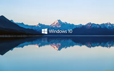 Обои Компьютеры Windows 10, обои для рабочего стола, фотографии компьютеры, windows  10, логотип, фон, горы Обои для рабочего стола, скачать обои картинки  заставки на рабочий стол.