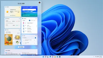 Дизайнер объединил две стандартные обоины из Windows 11 воедино. Получился  идеальный шар