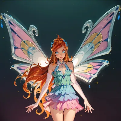 Winx Club Flora Enchantix~ Shiro_Kitsuna - Illustrations ART street