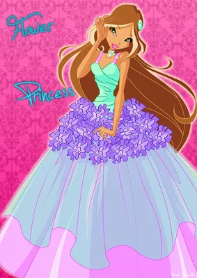 Плакат Винкс Флора \"Цветочная Принцесса\" | Принцессы, Флора, Рисунки фей