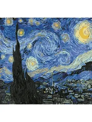 Копия картины Ван Гога \"Ветка цветущего миндаля в стакане\", художник Анджей  Влодарчик 100x100 VG230603 купить в Москве