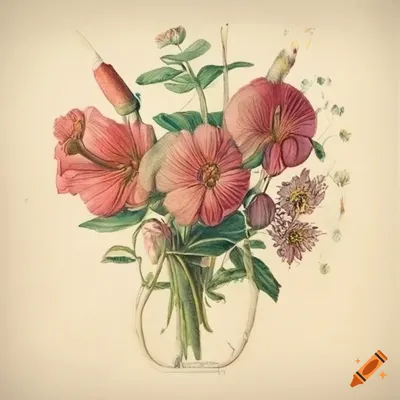 Free Vintage Flowers Graphic Collection (EPS)